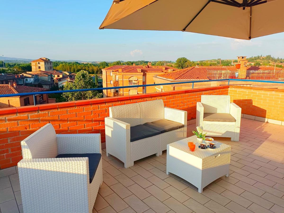 Presciano Siena Appartamento Con Splendido Terrazzo מראה חיצוני תמונה